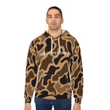 Old School Camo Hunting Hoodie – Fish Hunt Forever, Outdoor Apparel, Gift for Fishermen, Unisex Sweatshirt, Nature Lovers Clothing