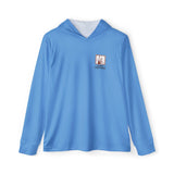 Blue PS Celebrating MN's Great Outdoors - Small Logo Men's Sports Warmup Hoodie (AOP)