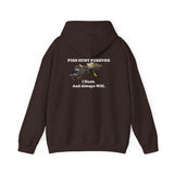 Mallard - Hooded Sweatshirt Fish Hunt Forever I Hunt Mallards