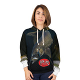 Tazin Lake Lodge - Lake Trout Hoodie, Unisex Pullover, Outdoor Apparel, Gift for Anglers, Lake Trout Lover Gear, Casual Wear, Fishing Trip Clothing