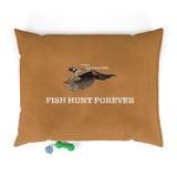 I Hunt and Always Will. Fish Hunt Forever Dog Bed.
