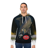 Tazin Lake Lodge - Lake Trout Hoodie, Unisex Pullover, Outdoor Apparel, Gift for Anglers, Lake Trout Lover Gear, Casual Wear, Fishing Trip Clothing