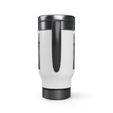 FHF | SJR Walleye Stainless Steel Travel Mug with Handle, 14oz