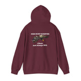 Mallard - Hooded Sweatshirt Fish Hunt Forever I Hunt Mallards