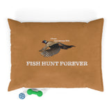 I Hunt and Always Will. Fish Hunt Forever Dog Bed.