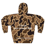 Old School Camo Hunting Hoodie – Fish Hunt Forever, Outdoor Apparel, Gift for Fishermen, Unisex Sweatshirt, Nature Lovers Clothing