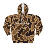 Old School Camo Hunting Hoodie – Fish Hunt Forever, Outdoor Apparel, Gift for Fishermen, Unisex Sweatshirt, Nature Lovers Clothing