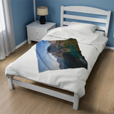 Grinnell Glacier - Velveteen Plush Blanket