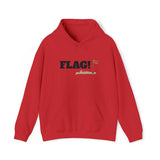 Hoodie — 'FLAG!' Tip Up Pullover | FHF (Fish Hunt Forever) Graphic Hooded Sweatshirt