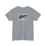 Make Duck Season Late Again! Fish Hunt Forever Unisex Heavy Cotton Tee