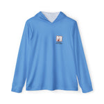 Blue PS Celebrating MN's Great Outdoors - Small Logo Men's Sports Warmup Hoodie (AOP)