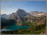 Grinnell Glacier Trail Framed Poster, Multi-Color