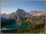 Grinnell Glacier Trail Framed Poster, Multi-Color