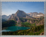 Grinnell Glacier Trail Framed Poster, Multi-Color