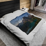 Grinnell Glacier - Velveteen Plush Blanket