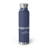 Fish Hunt Forever - Insulated Water Bottle - 22oz, Sport Hydration, Outdoor Gear, Camping Essential, Gift for Fishermen