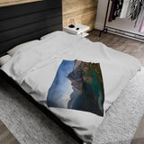 Grinnell Glacier - Velveteen Plush Blanket