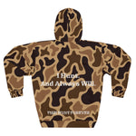 Old School Camo Hunting Hoodie – Fish Hunt Forever, Outdoor Apparel, Gift for Fishermen, Unisex Sweatshirt, Nature Lovers Clothing