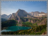 Grinnell Glacier Trail Framed Poster, Multi-Color