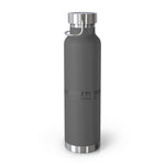 Fish Hunt Forever - Insulated Water Bottle - 22oz, Sport Hydration, Outdoor Gear, Camping Essential, Gift for Fishermen