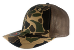 Old School Brown Camo Trucker Snapback - Warrior