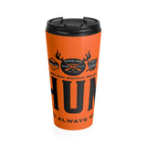 I HUNT - Blaze orange pheasant - Stainless Steel Travel Mug